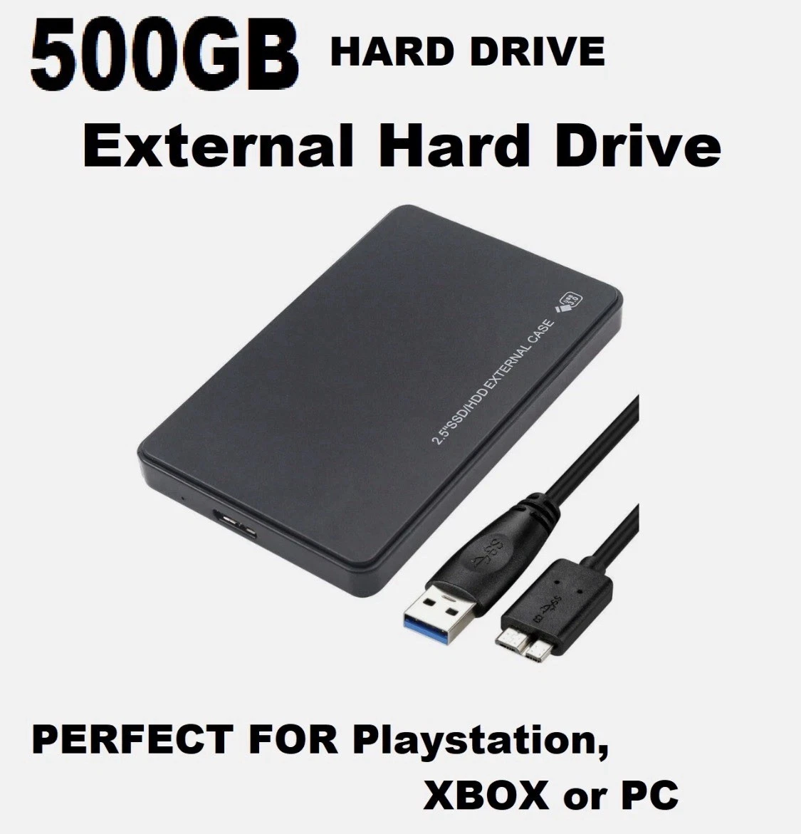 Disque Dur Externe 500 Go 2.5" USB 3.0 - HDD/SSD
