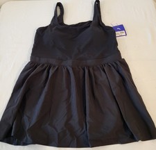 NWT JoyLab Women's Black Active Dress with Built-in Shorts  Pockets Size Large