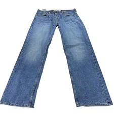 Levi Strauss Signature Gold Relaxed Jeans Mens 36x32 Blue Straight Stretch Denim