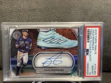 🔥Julio Rodriguez 2025 Topps Tribute Cleats Auto /50 Seattle Mariners PSA 10💎