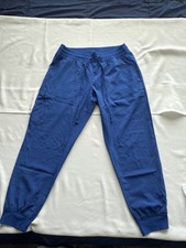Maevn Womens Royal Blue Jogger Scrub Pants Cargo Pocket Drawstring Size Small SM