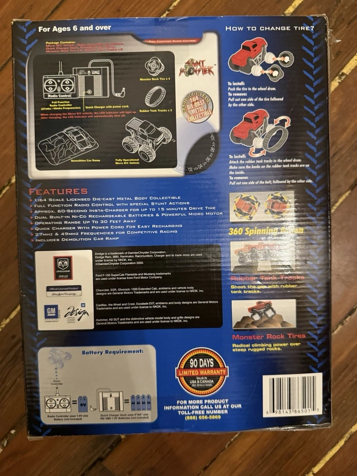 Vintage NKOK R/C Controlled Stunt Monster - Image 2 of 2