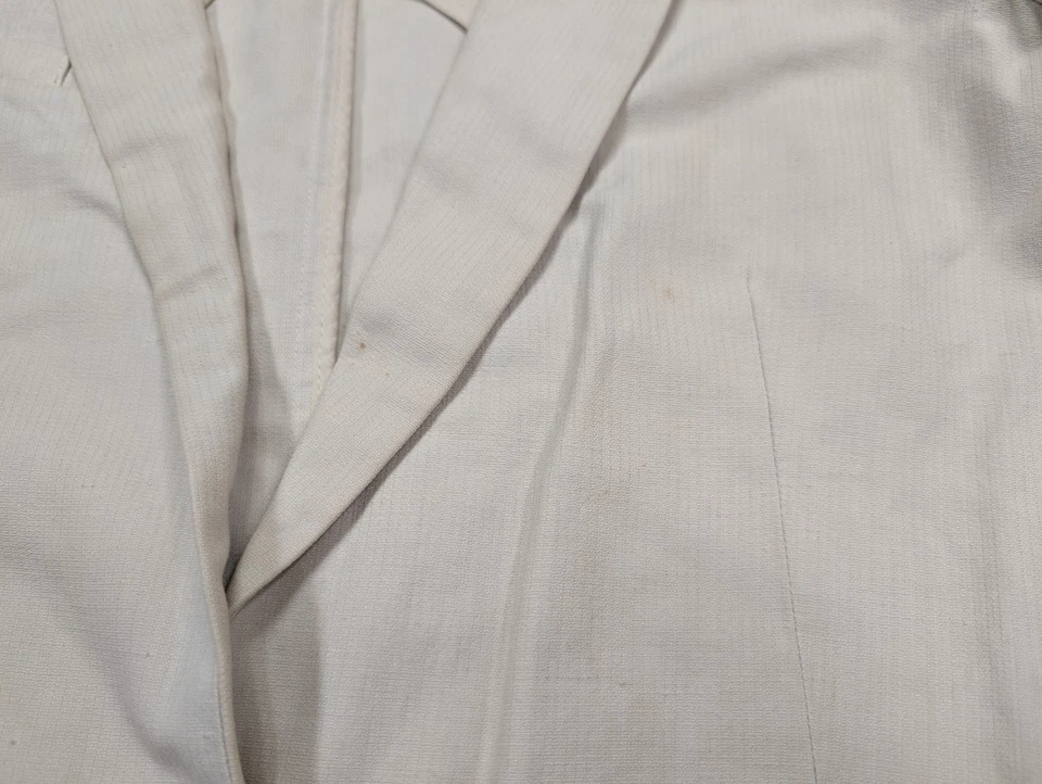 Jaqueta Isabel Marant Etoile Feminina 40 Blazer Branco Creme Algodão Linho Trabalho - Imagem 4 de 4