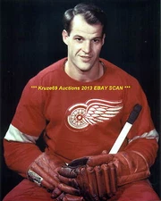 GORDIE HOWE Greatest of ALL TIME 8x10 Photo DETROIT RED WINGS HOF "Mr Hockey"