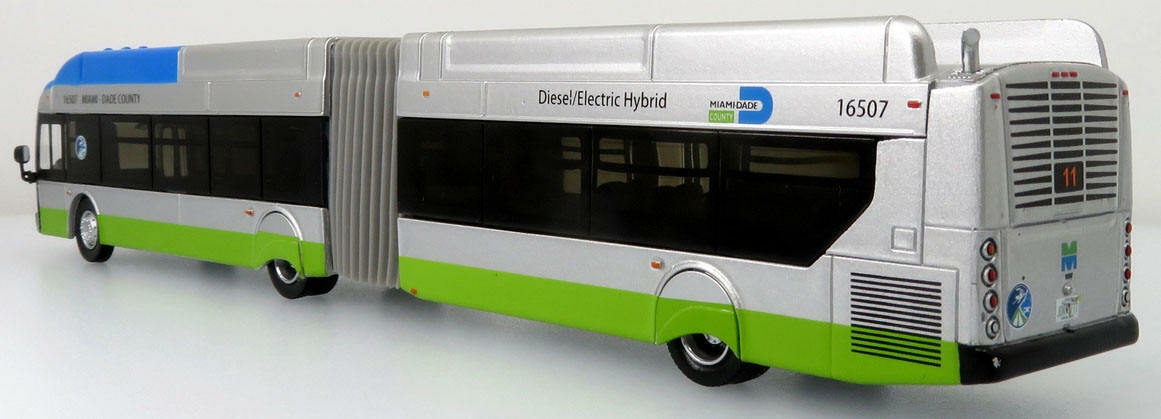 New Flyer Xcelsior Articulated Bus Miami Dade, FL 1:87-HO Scale