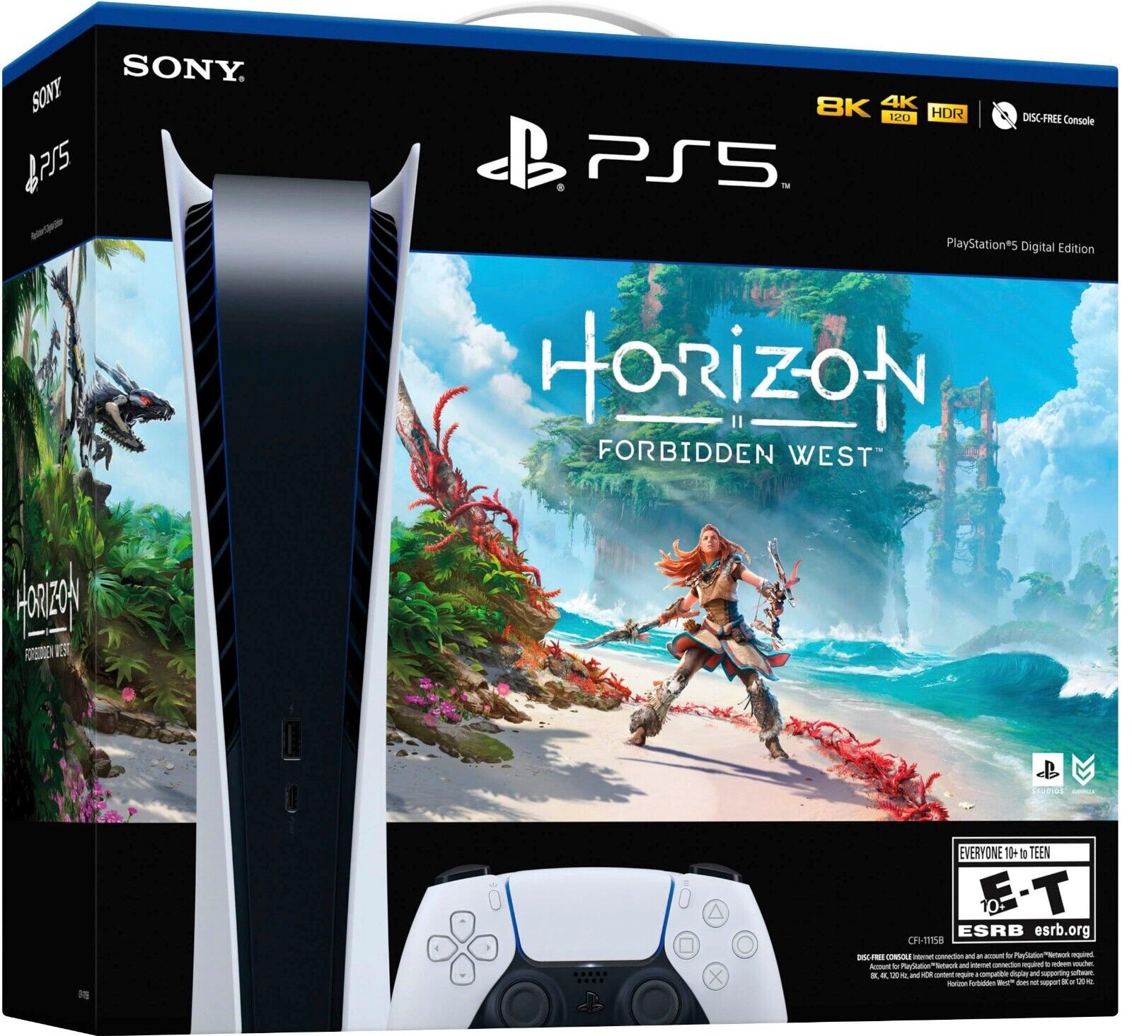 Brand New Sony PlayStation 5 Digital Edition Horizon Forbidden West Bundle PS5