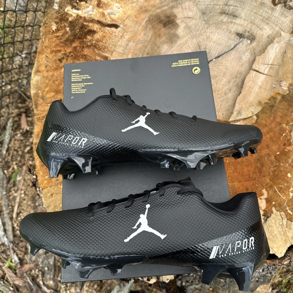 Rare Size 15 Nike Jordan Vapor Edge Elite 360 Flyknit SMU Triple Black Jordan Vapor Edge Speed 360 SMU Black White | eBay main image 4