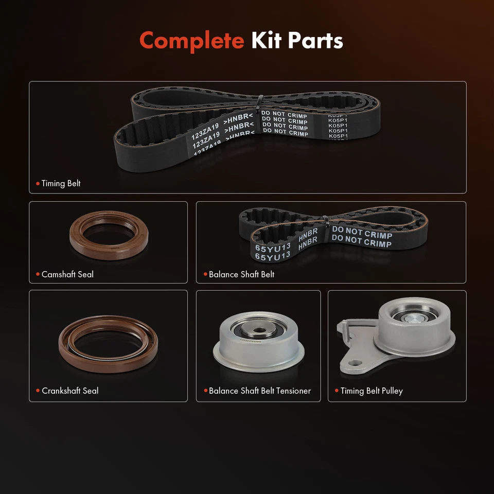 Kit de correa de distribución de 6 piezas para Dodge Ram 50 1993 Mitsubishi Mighty Max 1993 1994-1996 Foto 2 de 4