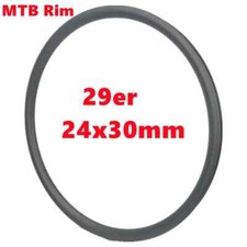 Superlight 29er XC Mountain Bike Carbon Rim Asymmetric Bicycle Wheel 28H 24x30mm