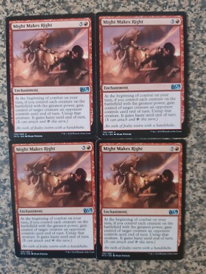 MTG 3 x Might Makes Right - Core 2015