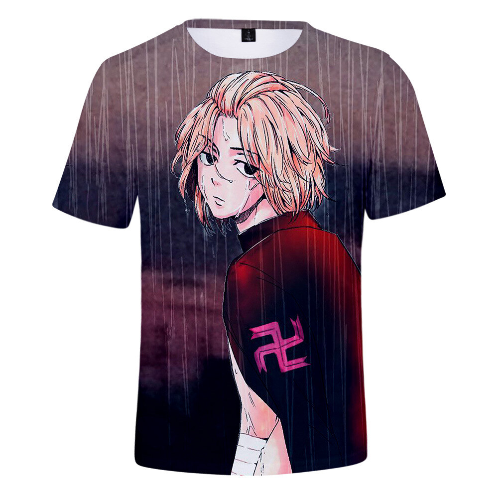 Anime Tokyo Revengers Aesthetic T-Shirt Manjiro Sano Mikey Print