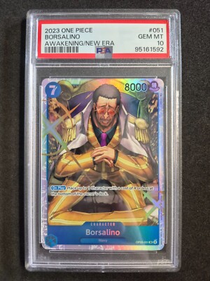 One Piece, Awakening Of The New Era, Borsalino, PSA 10, OP05-051 SR, Englisch