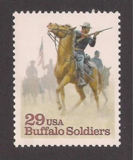 BUFFALO SOLDIERS - U.S. POSTAGE STAMP - MINT CONDITION