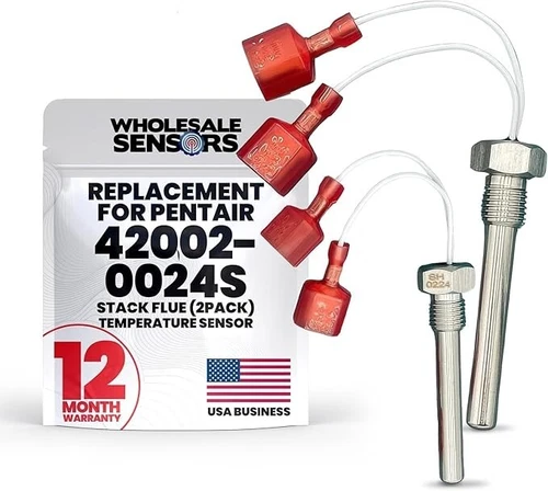 Pentair Stack Flue 42002-0024S Temperature Sensor (2-Pack) 12 Month Warranty