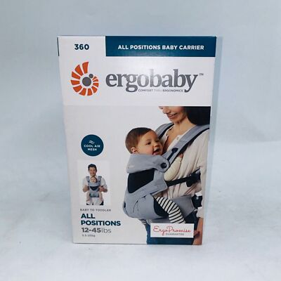 ERGOBABY CHAMBRAY ALL POSITIONS 360 MESH COMFORTABLE LIGHTWEIGHT BABY CARRIER
