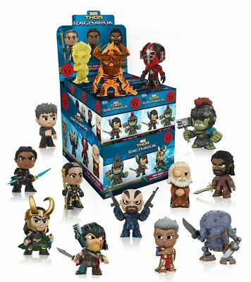12 x Funko Pop Thor Ragnarok MYSTERY MINIS in Box Display Kopf mit Feder