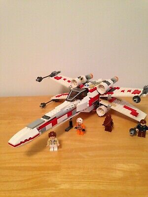 LEGO 6212 Star Wars X-Wing Fighter 100% Complete 6 Figures