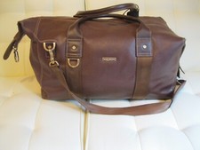 Brooks Brothers Brown Leather Travel Duffle B...
