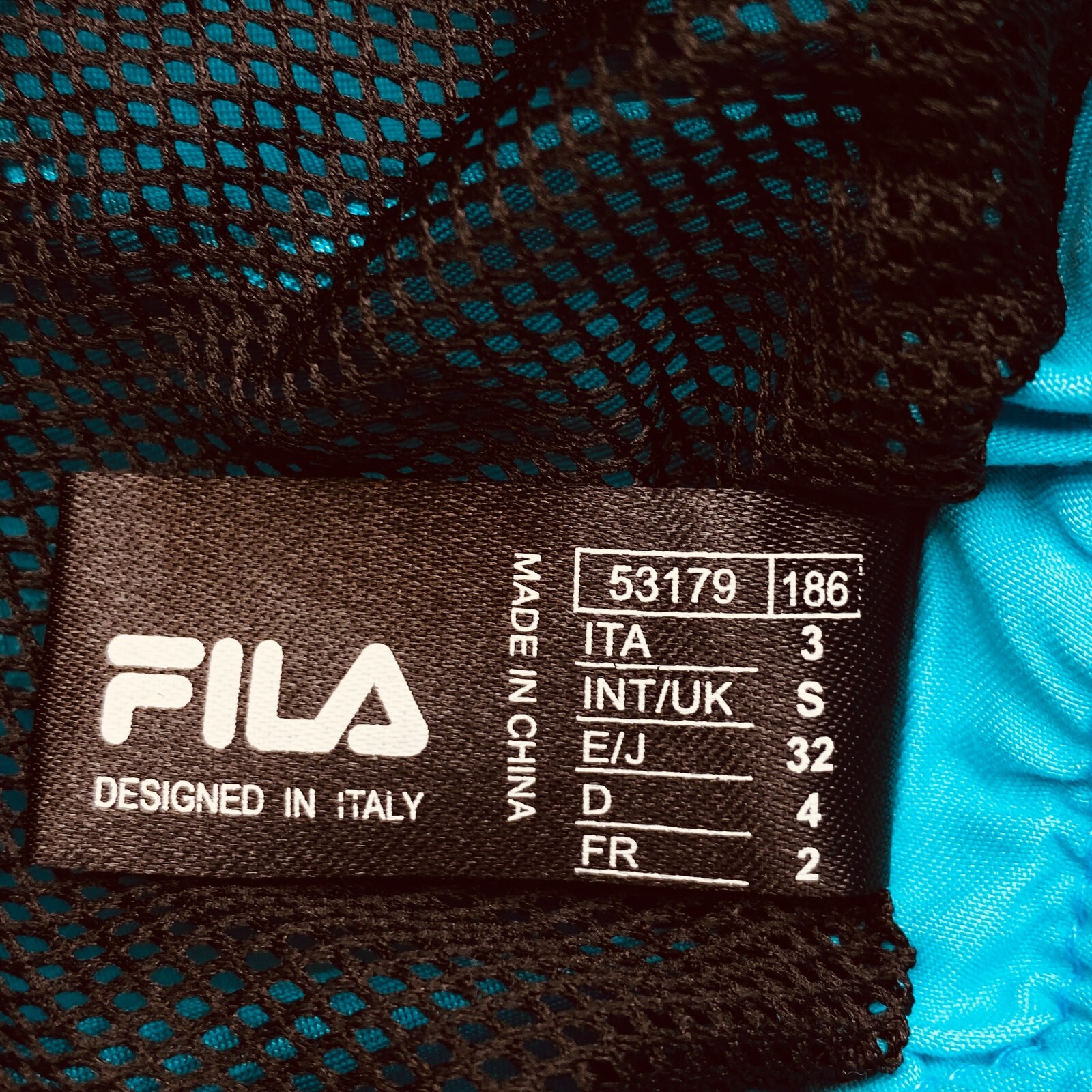 FILA Blu Misto Cotone Abbigliamento Sportivo Pantaloncini TAGLIA S