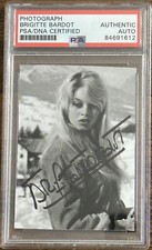 Brigitte Bardot Signed Super Model Photograph PSA DNA Certified Autograph Sexy