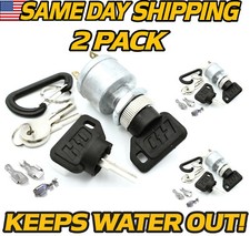  2 Pack Key Switch Fits EZGO Classic Marathon Medalist, 300 500 640 775 800 881