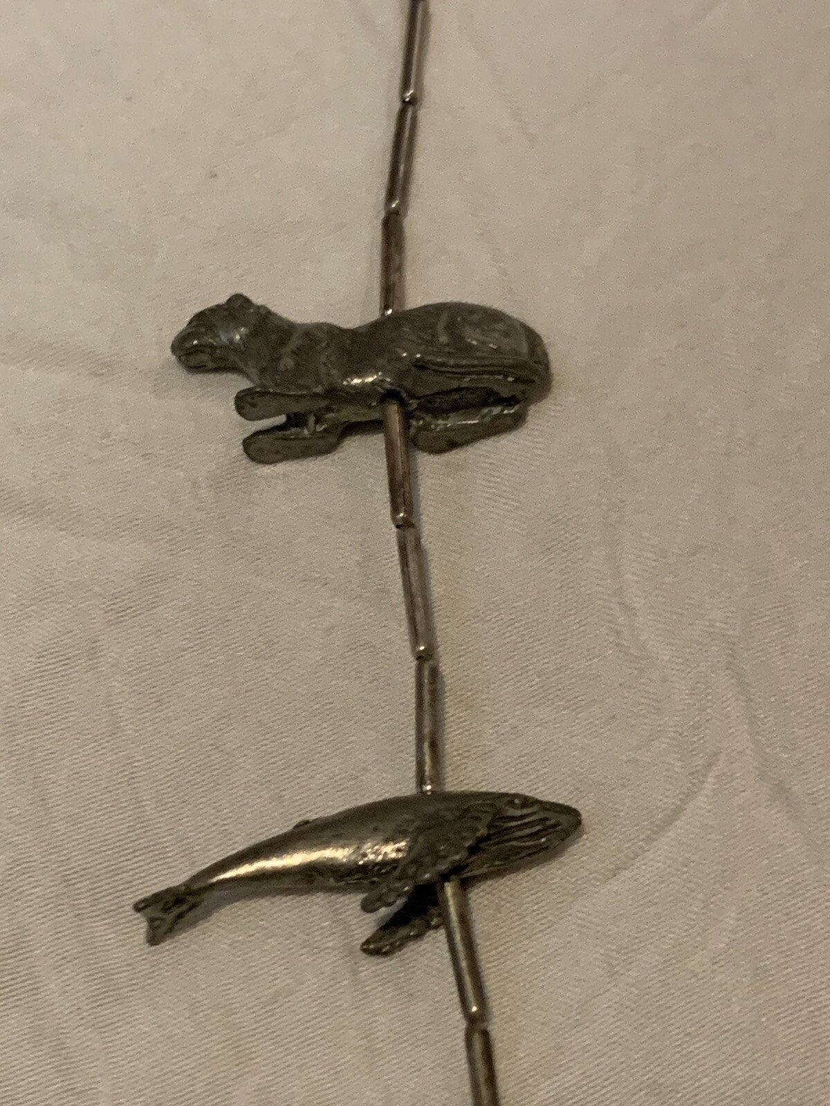 Vintage Silver Native American Statement Necklace - image 9