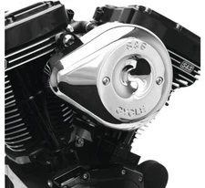 S & S Cycle Stealth Teardrop Air Cleaner Kits Chrome 170-0524