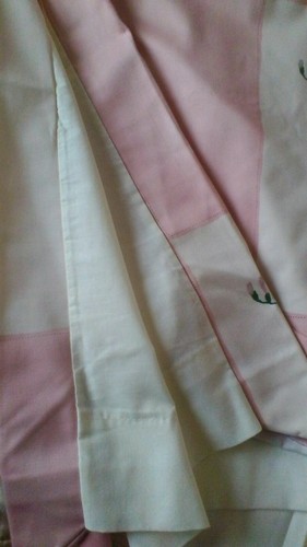 Crowson vintage lined cotton curtain sweetpeas 90" L,73"W. fabric crafting - Picture 3 of 6
