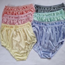Women  s Nylon Panties Sheer Soft Stretch Linger Underwear Waist 28"-34"Size Mx12