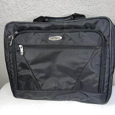 SAMSONITE Laptop Bag Business Travel Carry-on Black Nylon