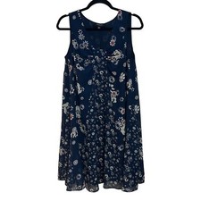 JASON WU NWOT Sleeveless Blue Floral Shift Dress M