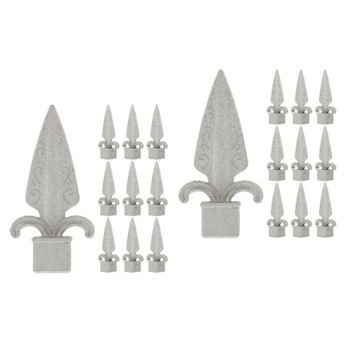 Set of 2 Fence Post Finials Decor Accessory Head Beautiful Toppers eBay