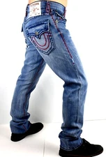 True Religion Men's Ricky Super T Relaxed Straight Jeans - 107507