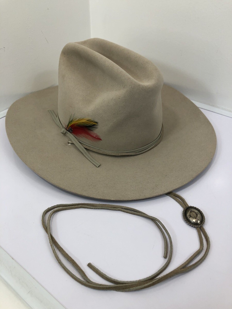 Stetson 4x Beaver F2010 Rancher Cowboy Hat 601 Silver Belly Size 7