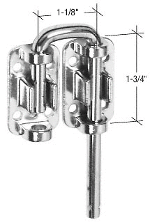 CRL S4381 Stainless Steel 1-1/8" Sliding Door Loop Lock - Picture 2 of 2
