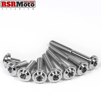 RSR MOTO M6 Titanium Low Profile Head Button Torx Bolts Screws 10 15 20 25 30 35 40 45
