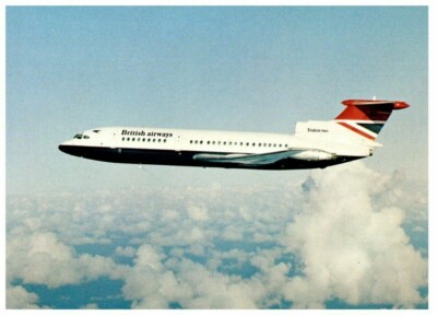 British Airways Trident Two 2 Airplane Postcard 