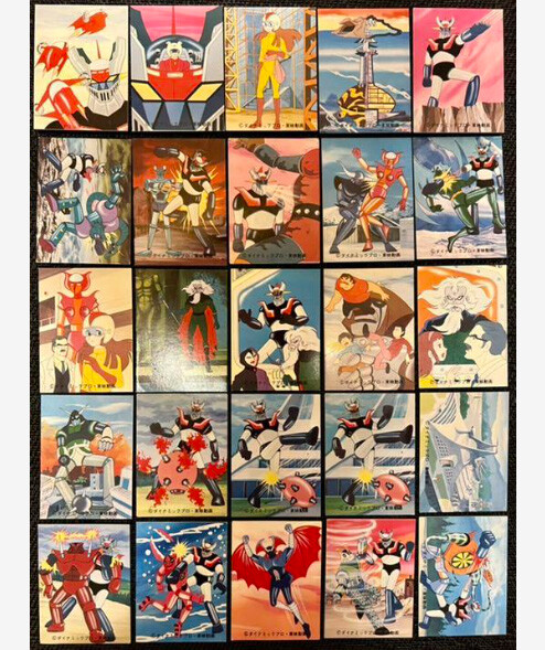 Mazinger Z card Calbee confectionery 25 sheets trading cards Go
