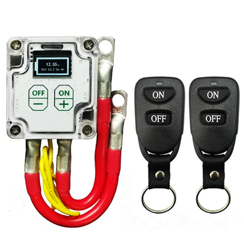 12V Wireless Remote Control Power Cut Off Car Battery Disconnect Switch  System