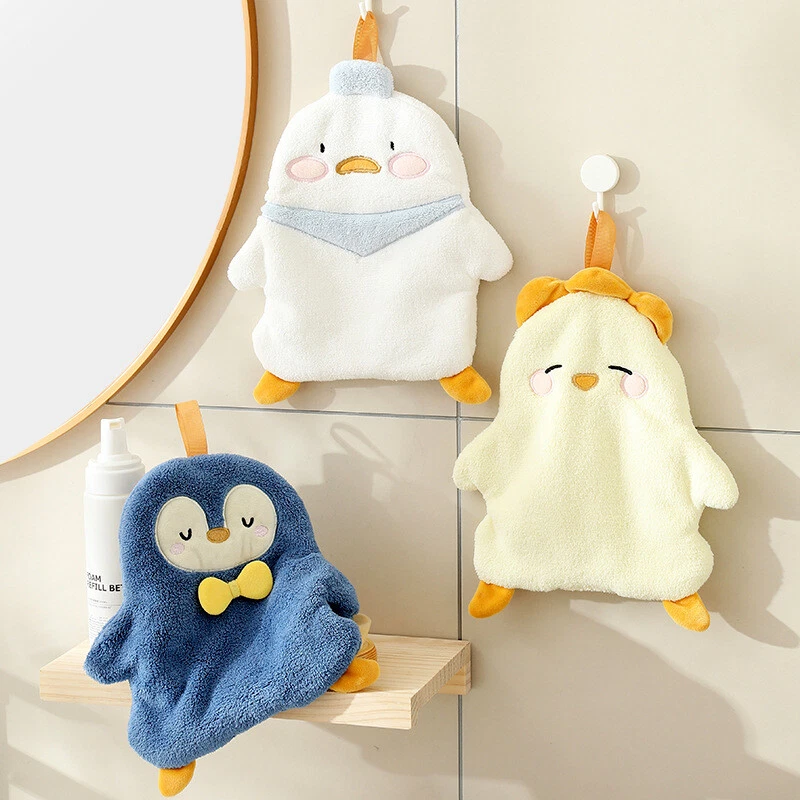 Cute hand towel penguin absorbent household hand towel kitchen hand towel  duck