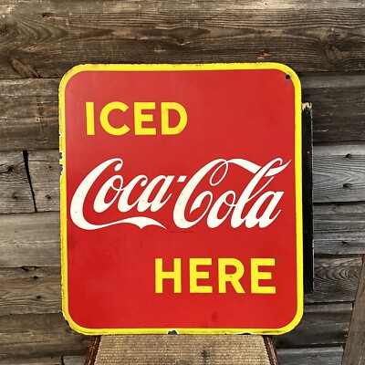 Vintage Coca Cola Porcelain Advertising Sign Flange Sign No.2 | eBay