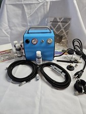 Master TC-77 Super Quiet High Performance Airbrush Air Compressor W Extras