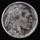 1917 D Buffalo Nickel FINE - Enviromental Damage - DARK