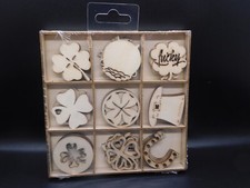 St Patrick's crafts Mini St Patrick's Day Wood shapes 54 pcs