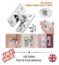 1 x Small Right Angle Lock 90 Degree Barn Room Door Latch Catch Sliding Doors