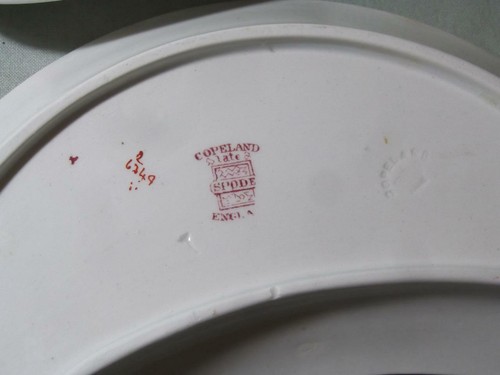 4 Platos de Ensalada Laterales Copeland Spode Cobridge Media Luna Patrón 6439 - Imagen 3 de 6