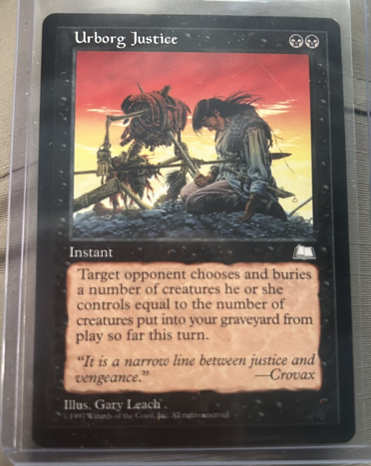 English MTG Urborg Justice Weatherlight Magic the Gathering LP