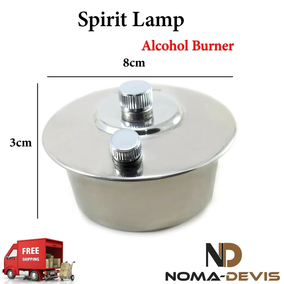 Lámpara de espíritu dental alcohol Bunsen quemador joyeros llama etílica calefacción herramientas de laboratorio Foto 2 de 3