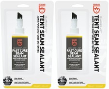 Gear Aid Seam Grip FC Fast Cure Seam Sealant 2oz Waterproof Tents Tarps (2-Pack)