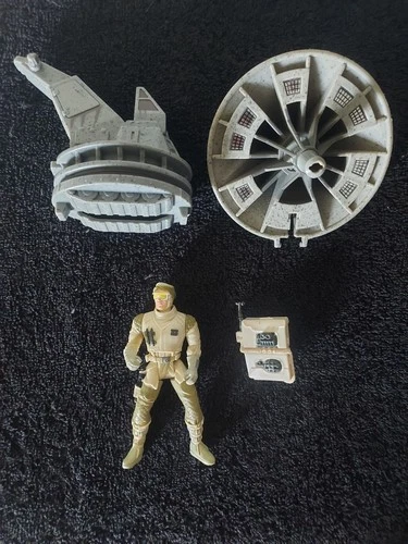 Star Wars POTF  Figure Hoth Rebel Solier Anti-vehicle Laser Cannon Incomplete